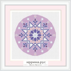 схема вышивки крестом "Мандала 1"